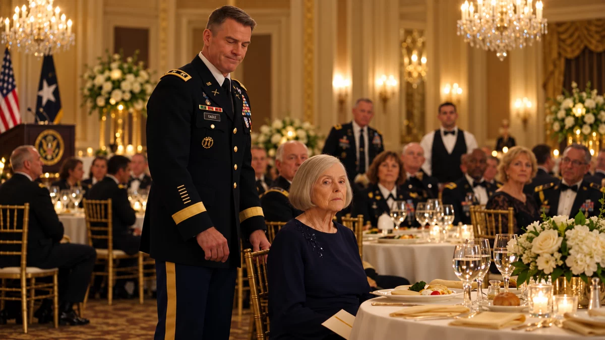 IL CHASSE UNE VIEILLE DAME DE LA TABLE D’HONNEUR — PUIS DÉCOUVRE QUI EST SON FILS !