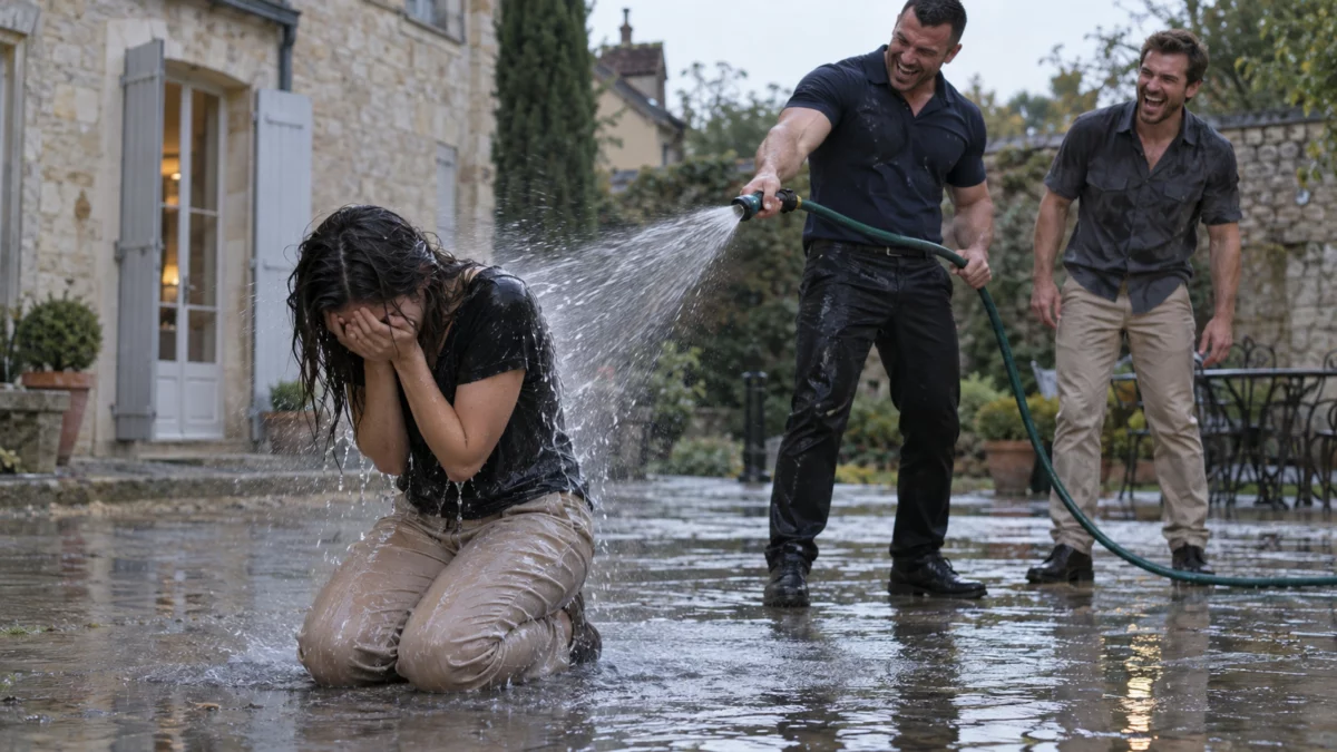 Ils l’ont humiliée avec un jet d’eau — mais ils ignoraient pourquoi elle était vraiment venue